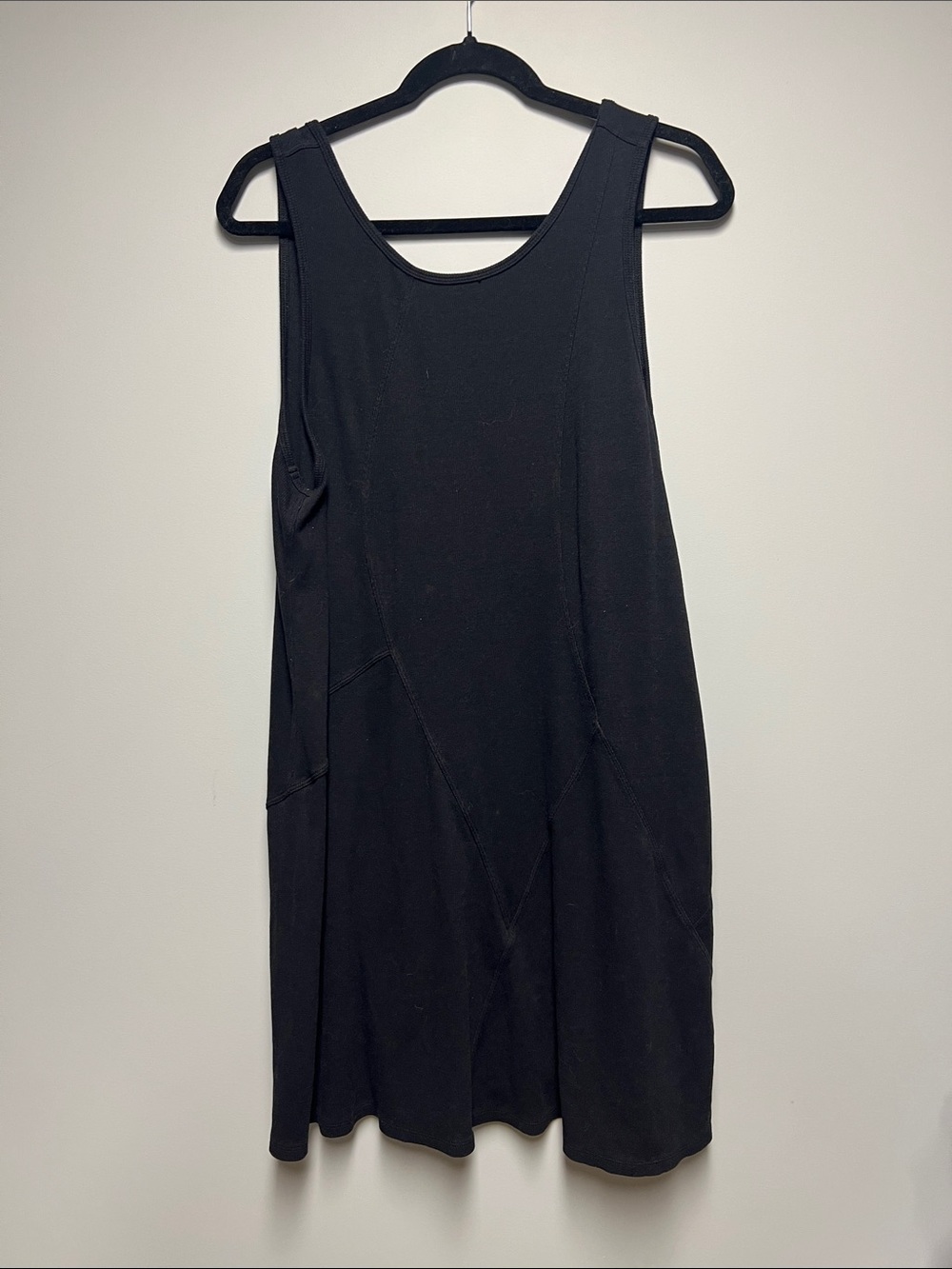 lululemon athletica Black Sleeveless Midi Swing Dress